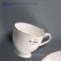 Kundenspezifische Design-Kaffeetasse-Platte-Satz, Knochen-China-Kaffeetasse und Untertasse-Satz